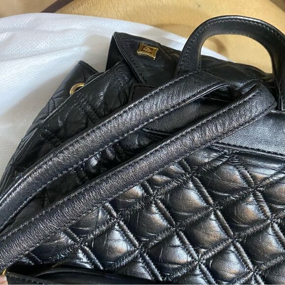 MCM Quilted Leather Small Backpack  Black main image 4